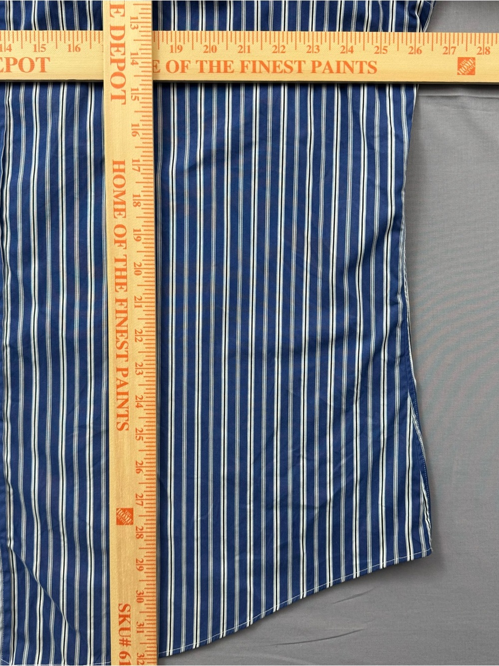 Ralph Lauren Button Down Shirt Mens XXL Blue White Striped Red Pony Logo - Picture 7 of 7